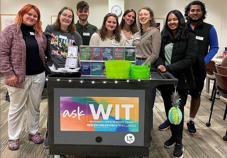 wellness team at the WIT cart